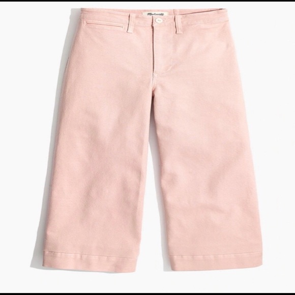 NWT MADEWELL Emmett crop pants (pink) - Picture 4 of 6